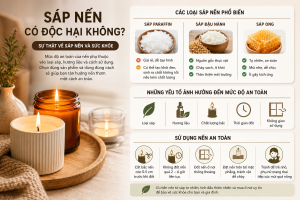 Sáp nến có độc hại không?