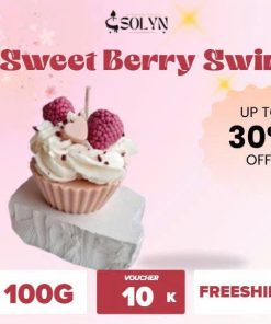 Sweet Berry Swirl Candles SOLYN Cupcake Series 100g