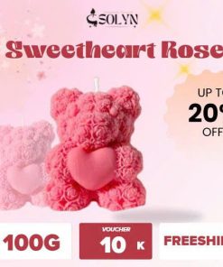 Nến thơm gấu ôm tim Candles SOLYN – Bear Love Candle 100g