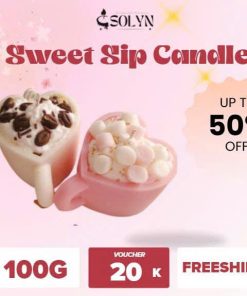 Nến thơm ly kem Candles SOLYN – Sweet Sip Candle 100g