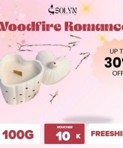 Nến thơm decor ly tim Candles SOLYN – Romantic Candle 100g