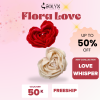 Nến Thơm Handmade Candles SOLYN Flora Love Hương Hoa Anh Đào & Tuyết Tùng Decor Phòng